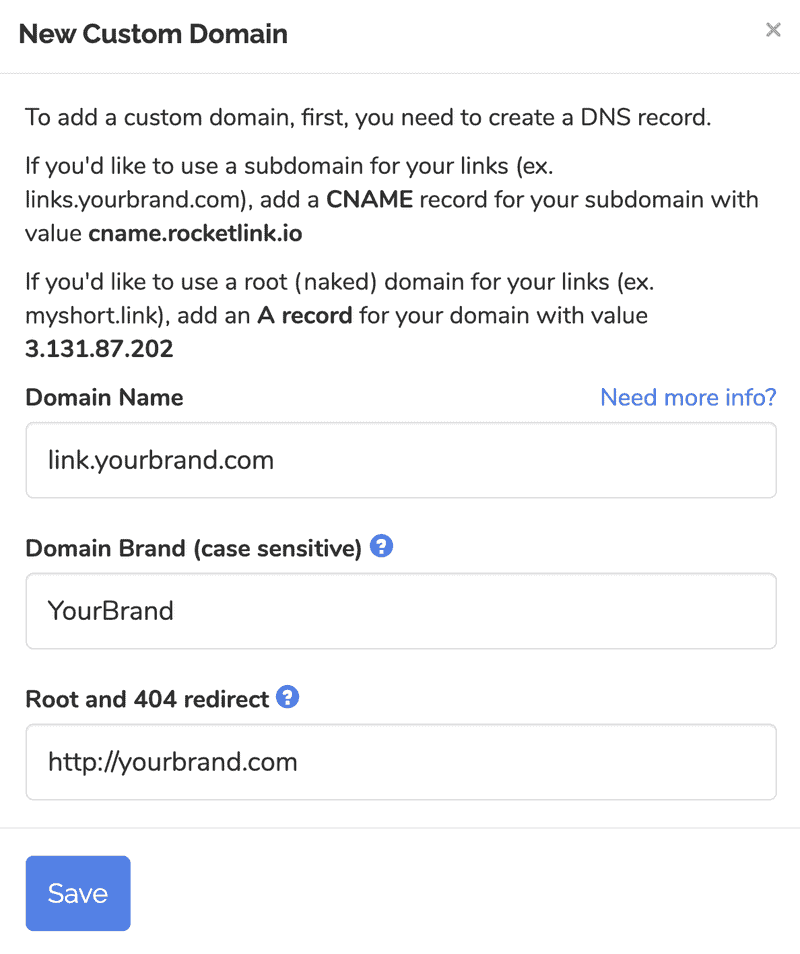 How to Set up a Custom Domain to Create Branded Links